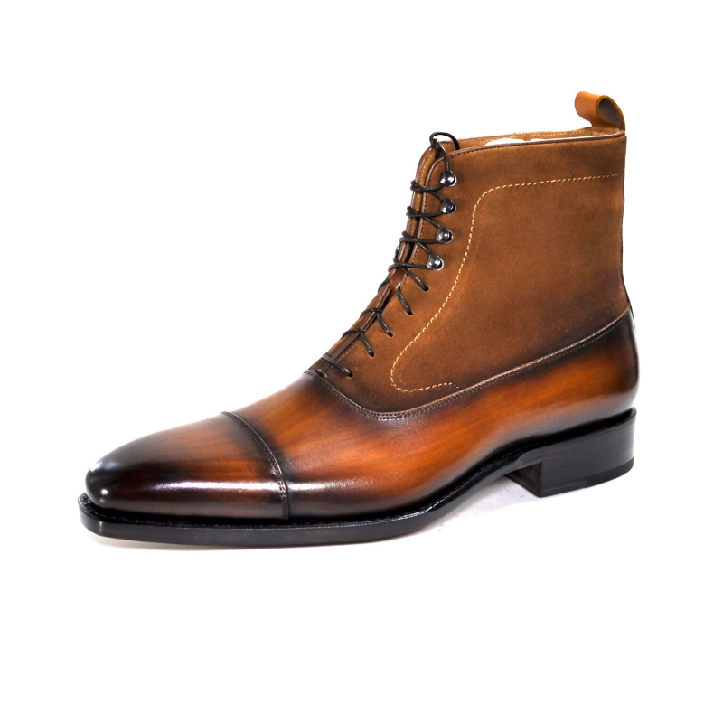 Ugo Vasare Americano Austin Cap Toe Boots Camel