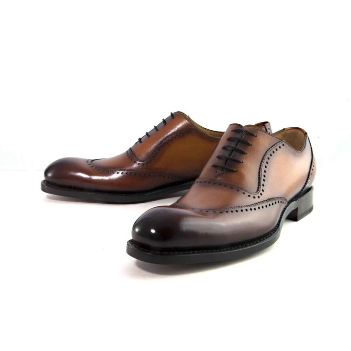 Ugo Vasare Charlton Brogues Caramel / Green
