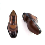 Ugo Vasare Charlton Brogues Caramel / Green