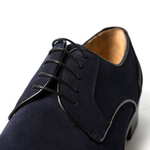 Ugo Vasare Clark Suede Derby Shoes Blue