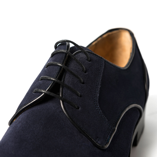 Ugo Vasare Clark Suede Derby Shoes Blue