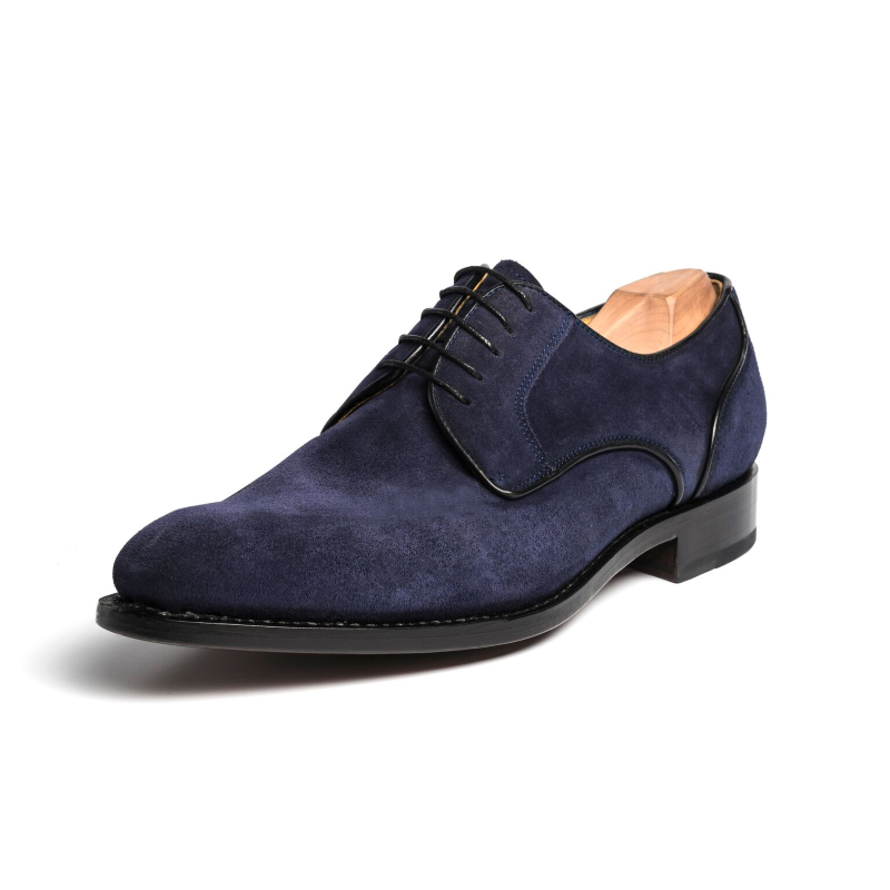 Ugo Vasare Clark Suede Derby Shoes Blue
