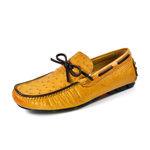Ugo Vasare Drake Ostrich Driving Loafers Tan
