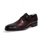 Ugo Vasare Edward Monk Strap Shoes Burgundy