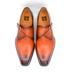 Ugo Vasare Edward Sr Monkstap Shoes Camel