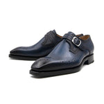 Ugo Vasare Eric Monkstrap Shoes Blue
