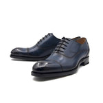 Ugo Vasare Ethan Cap Toe Oxfords Navy