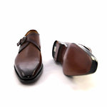 Ugo Vasare Edward Monk Strap Shoes Caramel