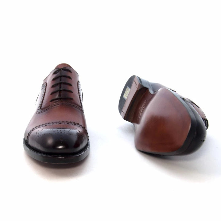 Ugo Vasare Gaelic Cap Toe Oxfords Caramel