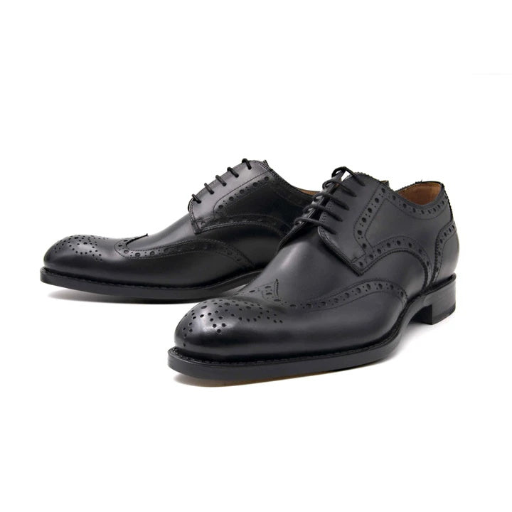 Ugo Vasare H & H Wingtip Brogues Black
