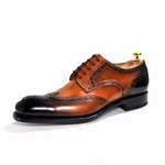 Ugo Vasare H & H Wingtip Brogues Camel
