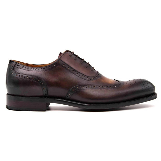 Ugo Vasare H & H Wingtip Brogues Cognac