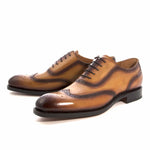 Ugo Vasare H & H Wingtip Brogues Honey