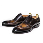 Ugo Vasare H & H Wingtip Oxfords Cognac