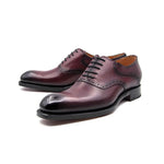 Ugo Vasare Hudson Plain Toe Oxfords Burgundy