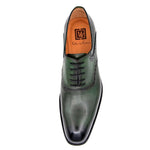 Ugo Vasare Hudson Plain Toe Oxfords Olive Green