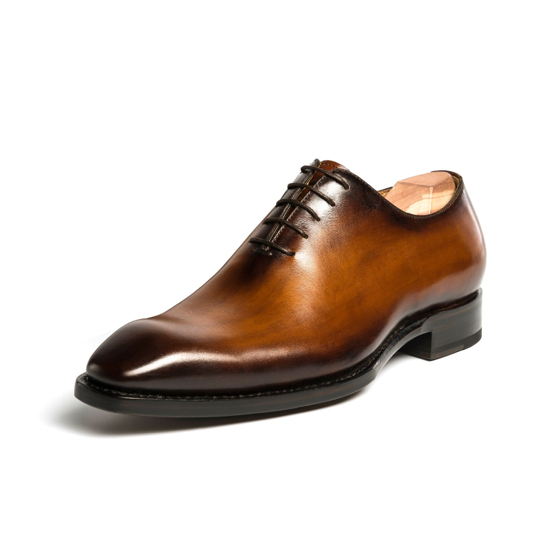 Ugo Vasare Jason Wholecut Oxfords Caramel