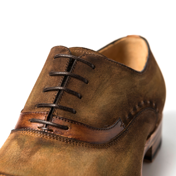 Ugo Vasare Jay Suede Cap Toe Oxfords Brown