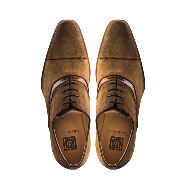 Ugo Vasare Jay Suede Cap Toe Oxfords Brown