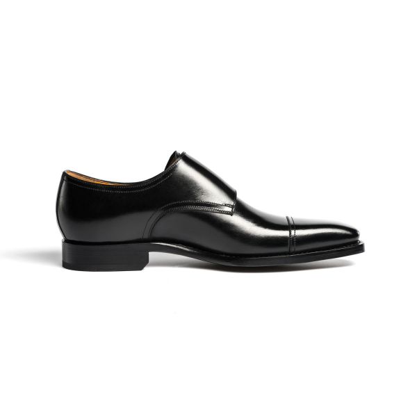 Ugo Vasare Neo Double Monk Strap Shoes Black