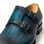 Ugo Vasare Neo Double Monk Strap Shoes Sapphire