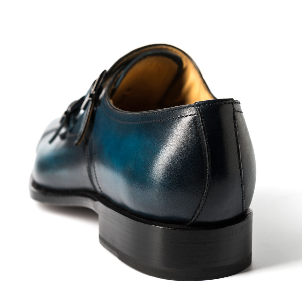 Ugo Vasare Neo Double Monk Strap Shoes Sapphire