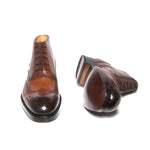 Ugo Vasare Stanford Wingtip Boots Camel