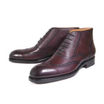 Ugo Vasare Stanford Wingtip Boots Plum