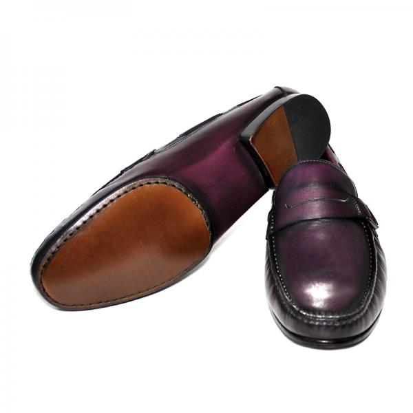 Ugo Vasare Victor Loafers Plum