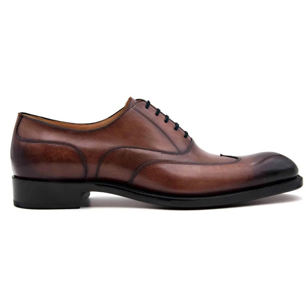 Ugo Vasare Wick Oxford Wingtip Shoes Walnut