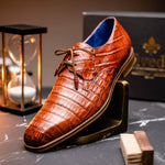 Belvedere Umberto Crocodile Shoes Antique Sport