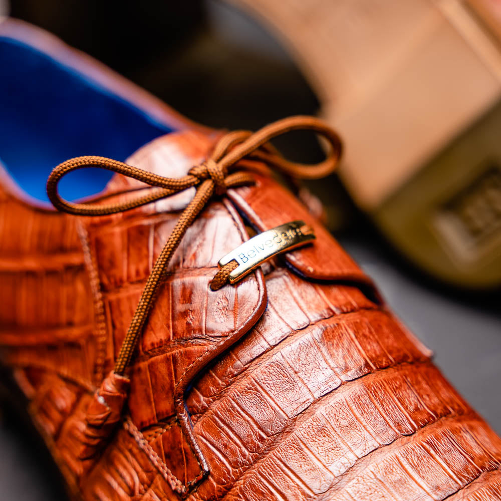 Belvedere Umberto Crocodile Shoes Antique Sport