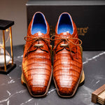 Belvedere Umberto Crocodile Shoes Antique Sport