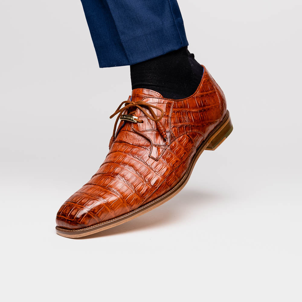 Belvedere Umberto Crocodile Shoes Antique Sport