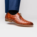 Belvedere Umberto Crocodile Shoes Antique Sport