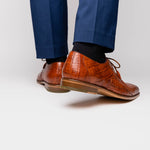Belvedere Umberto Crocodile Shoes Antique Sport