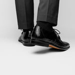 Belvedere Umberto Crocodile Shoes Black