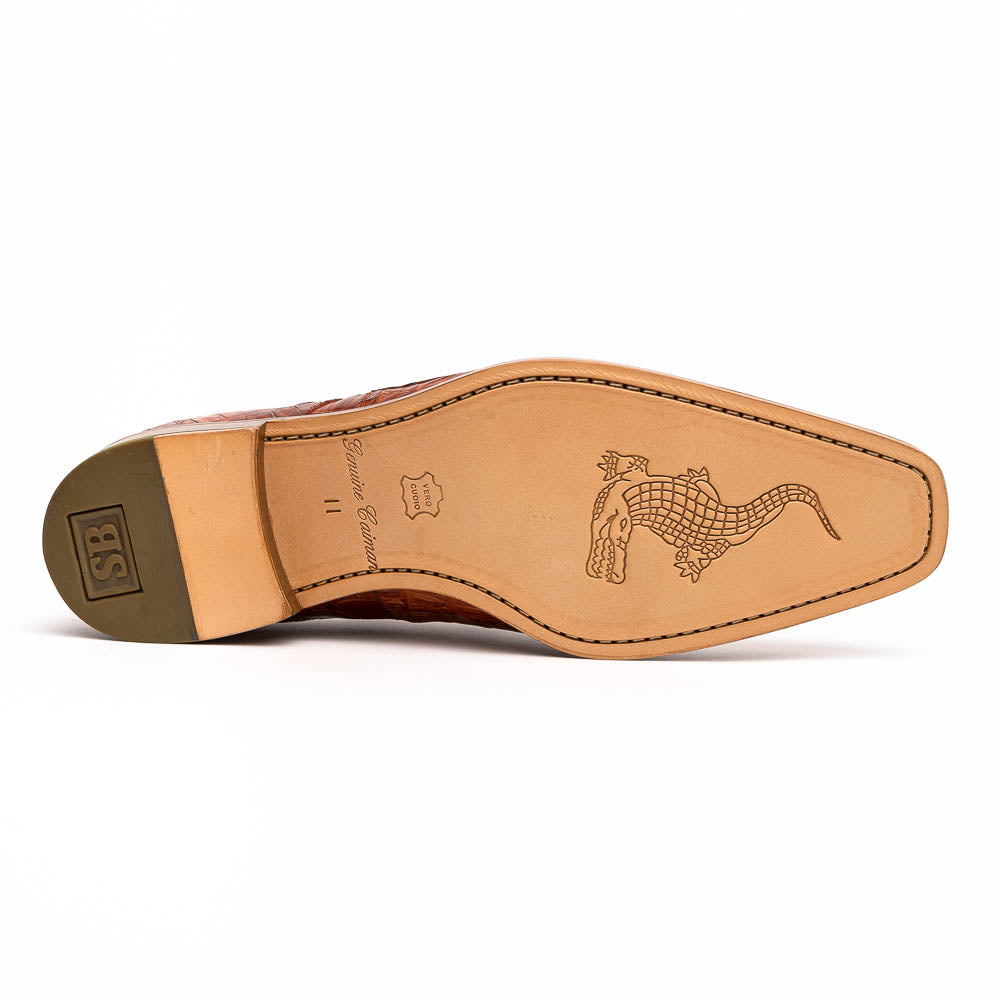 Belvedere Umberto Crocodile Shoes Antique Sport