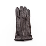 Moreschi Vail Genuine Peccary / Cashmere Gloves Brown