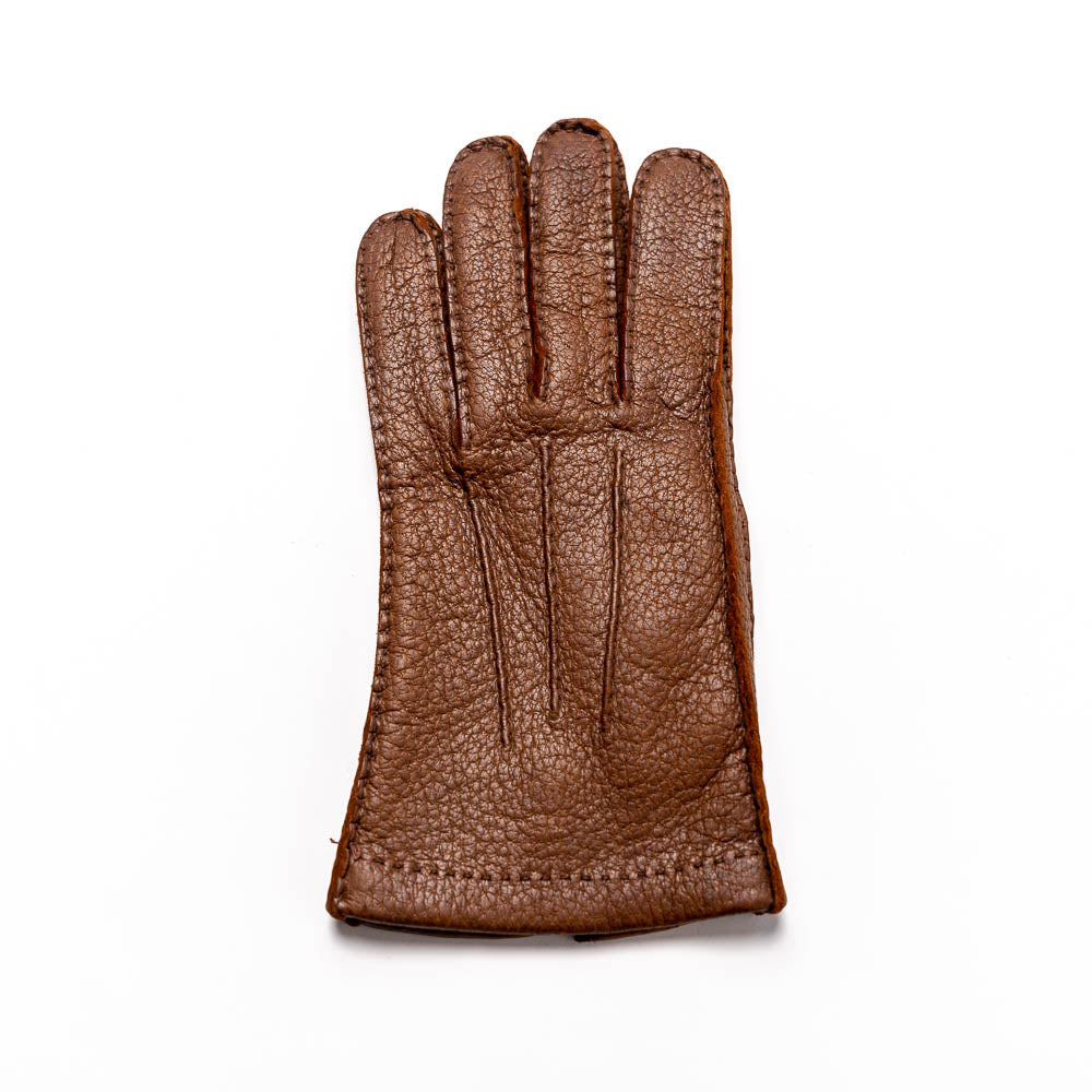 Moreschi Vail Genuine Peccary / Cashmere Gloves Tan
