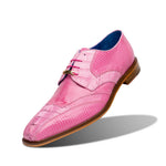 Belvedere Valter Caiman Crocodile & Lizard Shoes Rose Pink (1480)