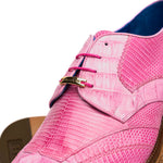 Belvedere Valter Caiman Crocodile & Lizard Shoes Rose Pink (1480)