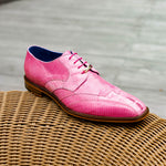 Belvedere Valter Caiman Crocodile & Lizard Shoes Rose Pink (1480)