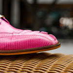 Belvedere Valter Caiman Crocodile & Lizard Shoes Rose Pink (1480)