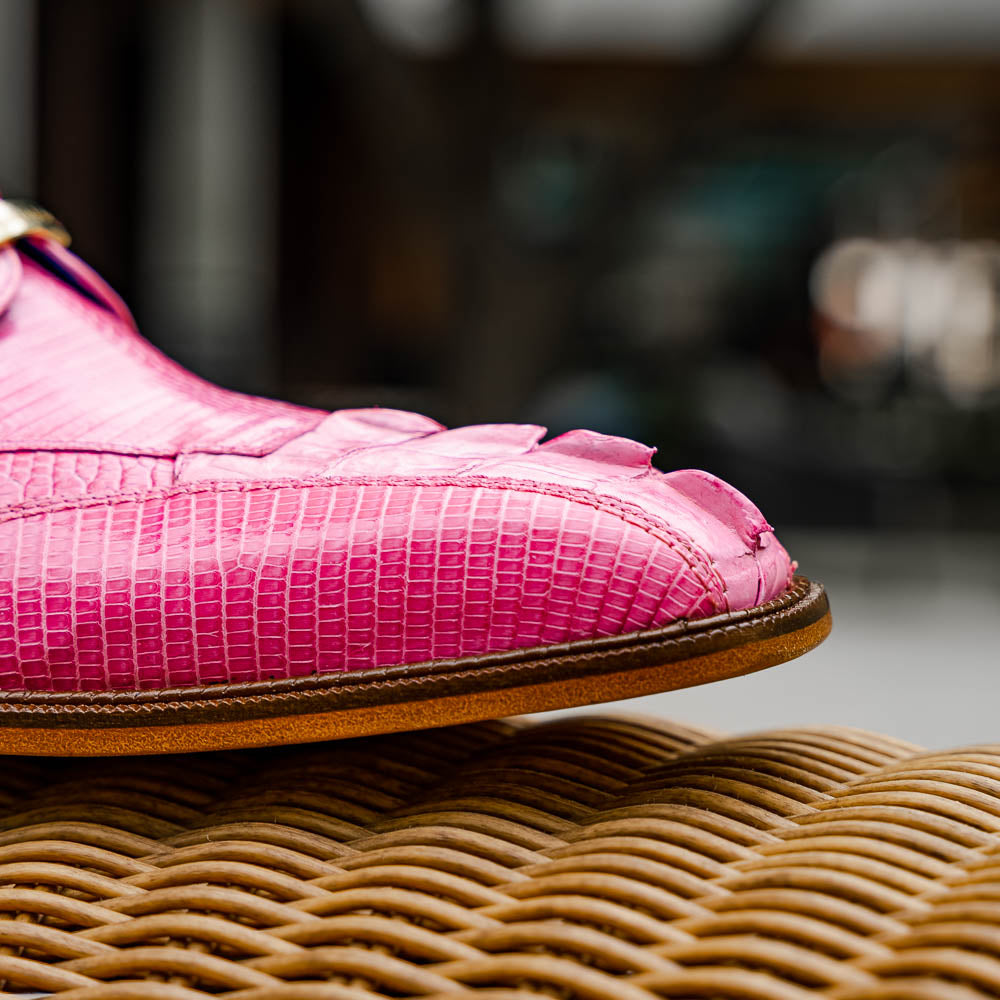 Belvedere Valter Caiman Crocodile & Lizard Shoes Rose Pink (1480)