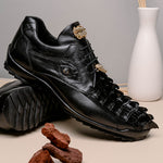 Belvedere Vasco Hornback & Calfskin Sneakers Black (336122)