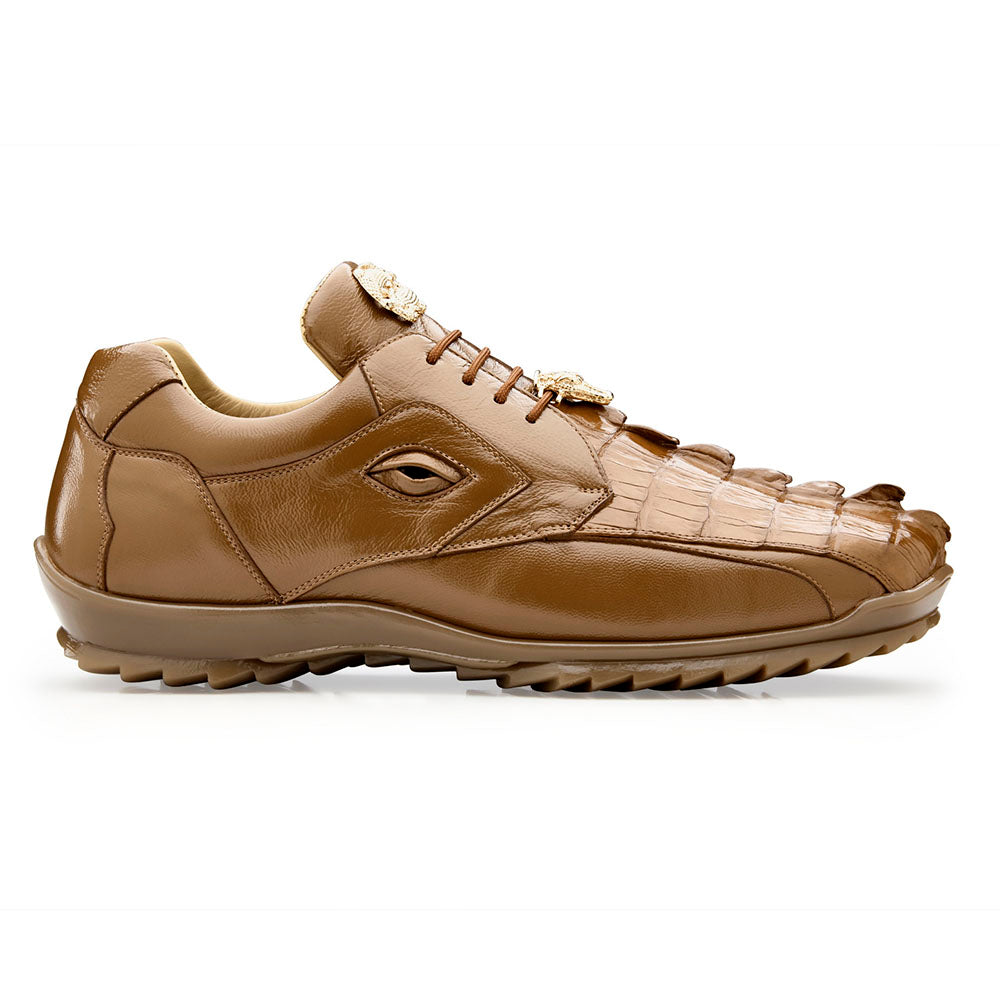 Belvedere Vasco Genuine Hornback & Calfskin Sneaker Saddle (336122)