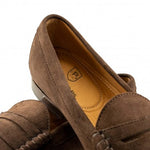 TB Phelps Ventura Sueded Calfskin Penny Loafer Chocolate