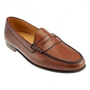 TB Phelps Ventura Sheepskin Penny Loafer Pecan