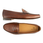 TB Phelps Ventura Sheepskin Penny Loafer Pecan